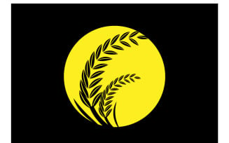 Wheat Logo Template Vector Symbol Ver 16