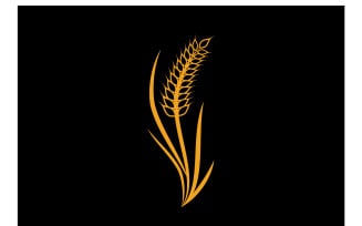 Wheat Logo Template Vector Symbol Ver 9