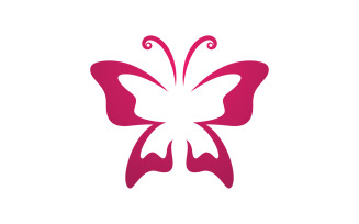 Beauty Butterfly Logo vector template V4