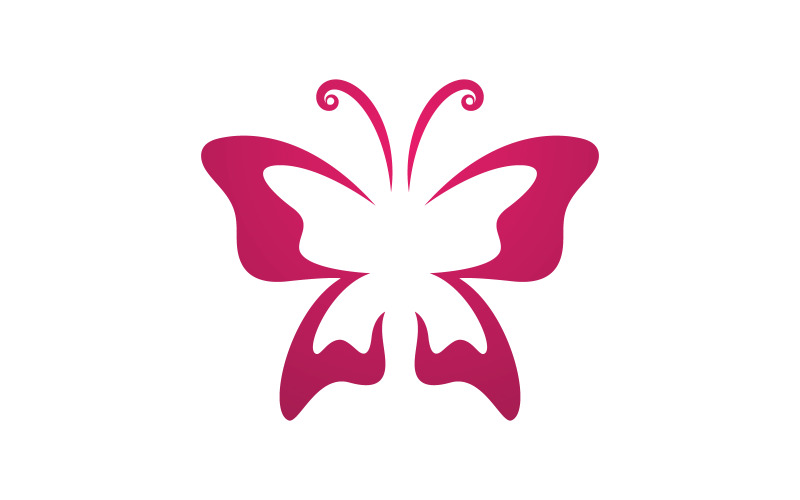 Beauty Butterfly Logo vector template V4 Logo Template