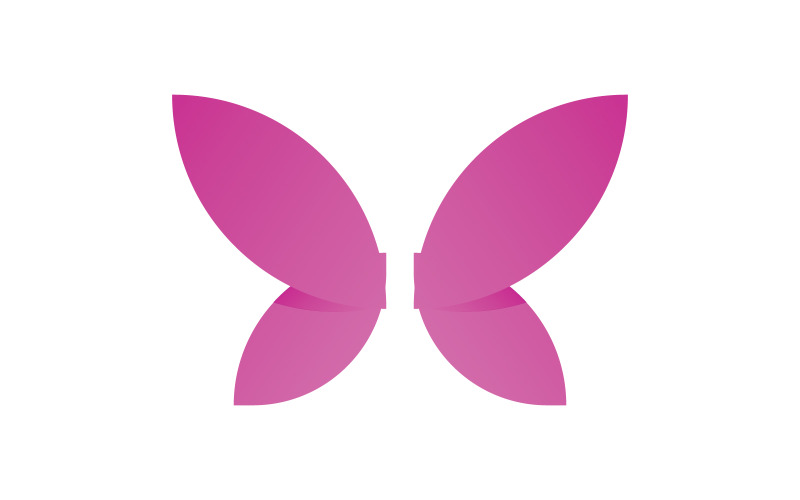 Beauty Butterfly Logo vector template V6 Logo Template