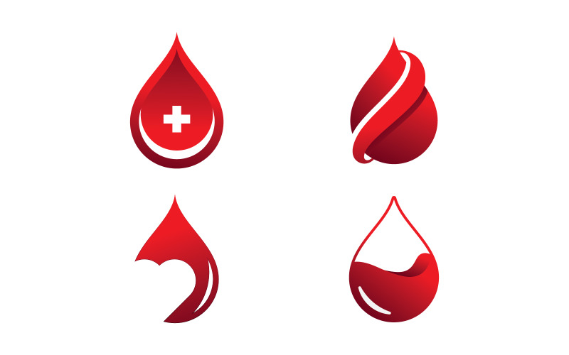 Blood donors icon , blood logo vector illustration V10 Logo Template