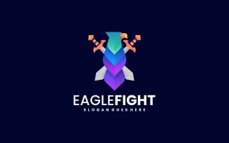 Eagle Fight Gradient Logo