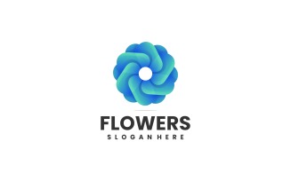 Flower Gradient Logo Style 4