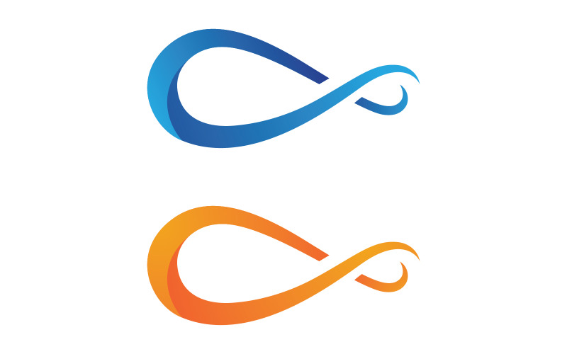 Infinity icon vector template design V8 Logo Template