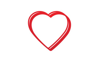 Love heart logo and symbol vector V2