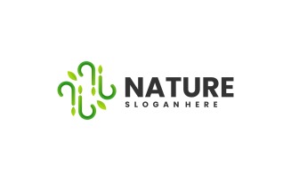 Nature Line Art Logo Style