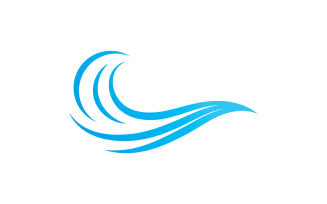 Water wave logo and symbols V1