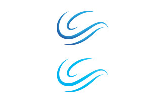 Water wave logo and symbols V2