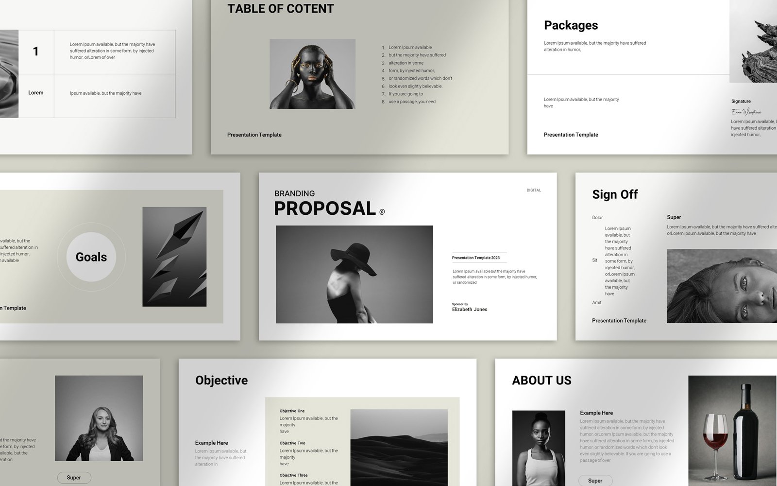 Kit Graphique #308817 Brand Proposal Divers Modles Web - Logo template Preview