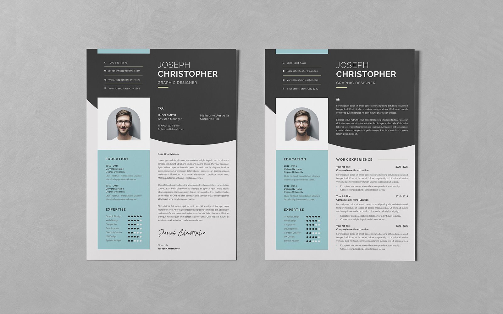 Kit Graphique #308835 Resume Business Divers Modles Web - Logo template Preview