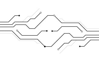 Circuit vector illustration design V10
