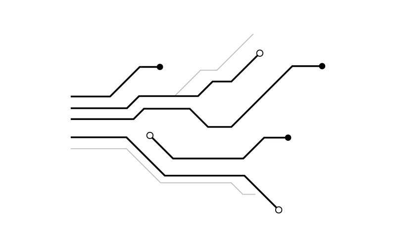 Circuit vector illustration design V9 Logo Template