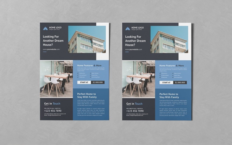 Real Estate Flyer PSD Templates Vol 054 Corporate Identity