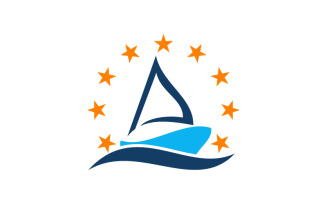 Ship Boat Solution Logo Template