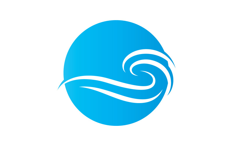Water wave logo and symbols V6 Logo Template