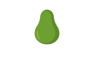Avocado fruit logo template healthy food symbols V3
