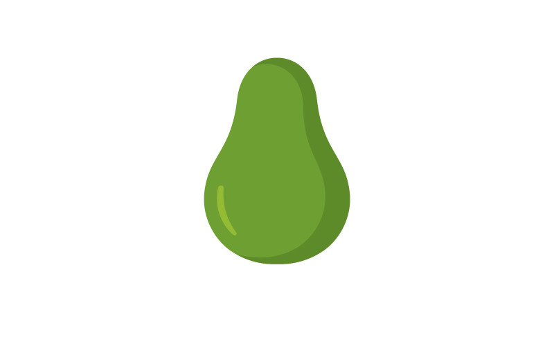 Avocado fruit logo template healthy food symbols V3 Logo Template