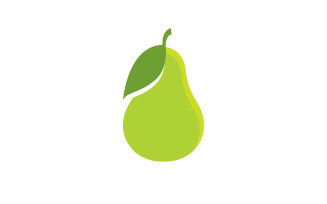 Avocado fruit logo template healthy food symbols V8