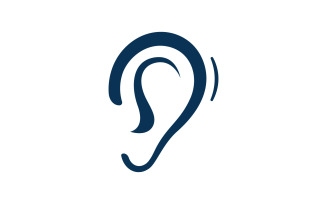 ear Logo Template vector icon V3