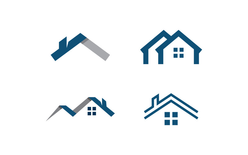 Property and construction home logo vector template design V9 Logo Template