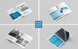 Annual Report Layout Template and Business Brochure Layout