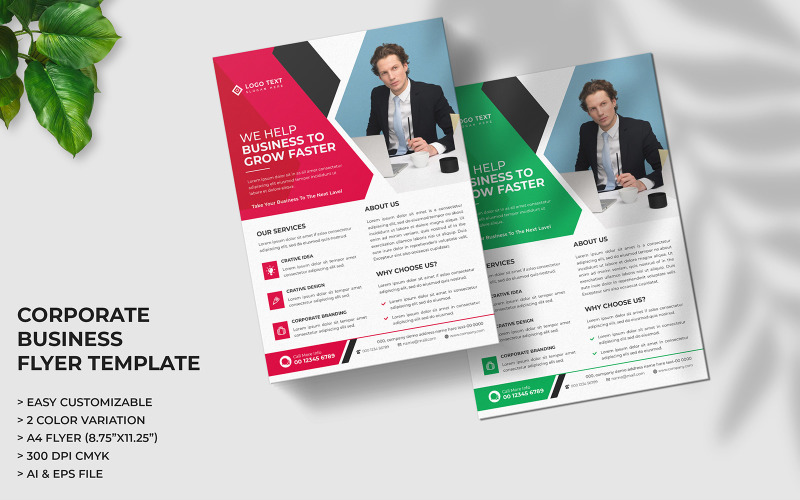 Business Marketing Agency Flyer Template or Modern Corporate Business A4 Flyer Design Corporate Identity