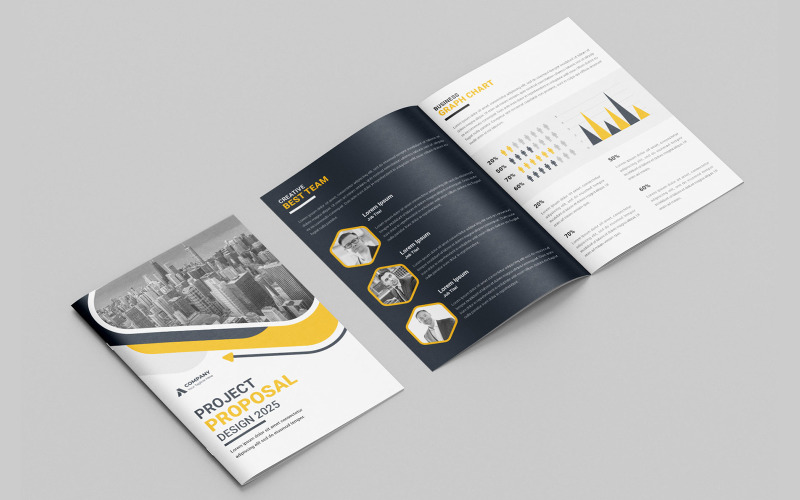 Business Project Proposal Layout and Business Brochure Template Corporate Identity