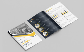 Business Project Proposal Layout and Business Brochure Template