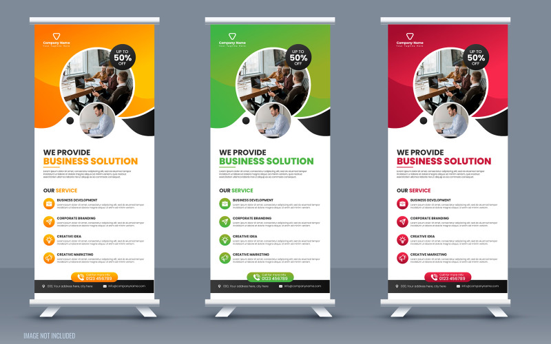 Business Roll up Banner Template Corporate Identity