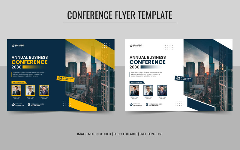 Corporate Annual Business Conference Flyer Template Corporate Identity