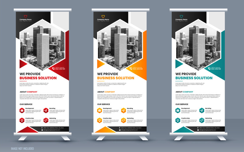 Modern Corporate Roll up Banner Template Corporate Identity