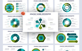 Strategy Wheel Infographic PowerPoint Template