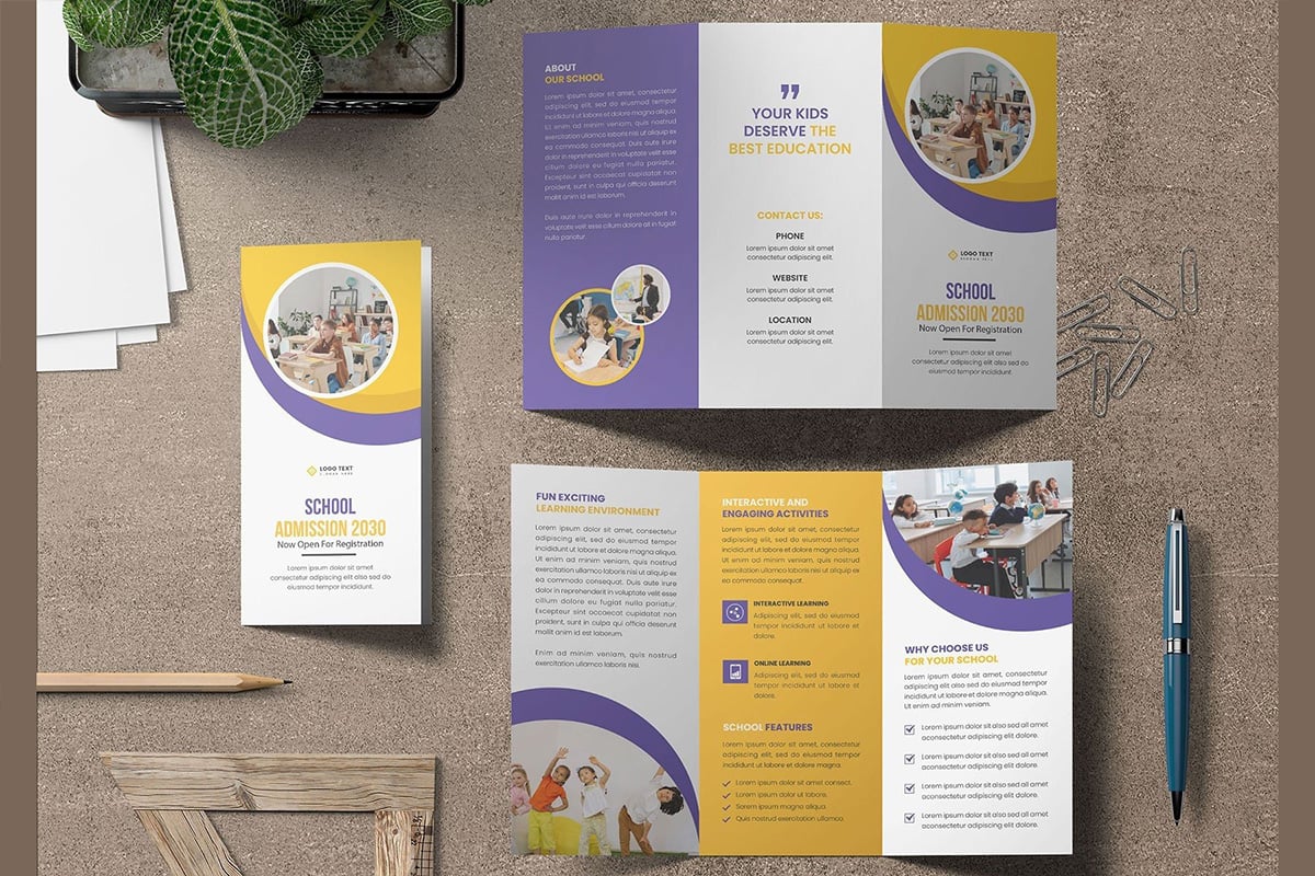 Template #309194 Flyer School Webdesign Template - Logo template Preview