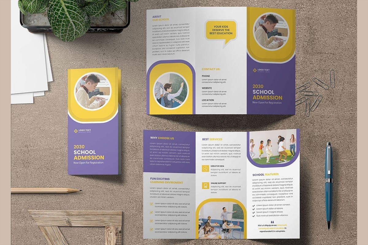 Template #309196 Flyer School Webdesign Template - Logo template Preview