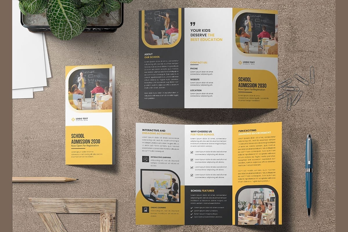 Template #309198 Flyer School Webdesign Template - Logo template Preview