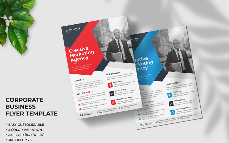 Business Flyer Template and Marketing Agency Flyer layout Corporate Identity