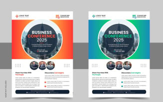 Corporate Business Conference Flyer Design and Event Flyer Poster Template