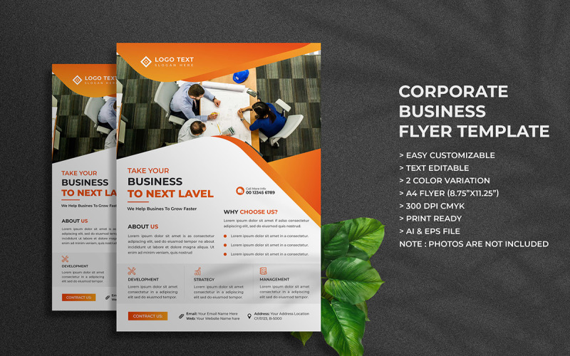 Corporate Business Flyer Template Design and Marketing Agency Flyer Layout Corporate Identity