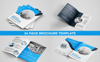 Corporate multipage business brochure template design minimal company profile layout