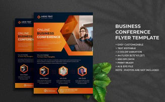 Creative Business Conference Webinar Flyer Template