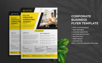 Creative Business Marketing Agency Flyer Template and Flyer Presentation