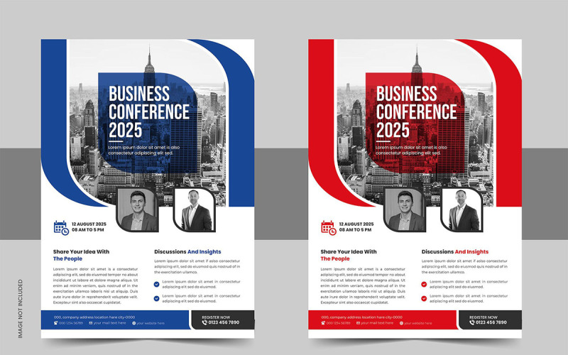 Creative Corporate Business Conference Flyer Design and Event Flyer Poster Template Corporate Identity