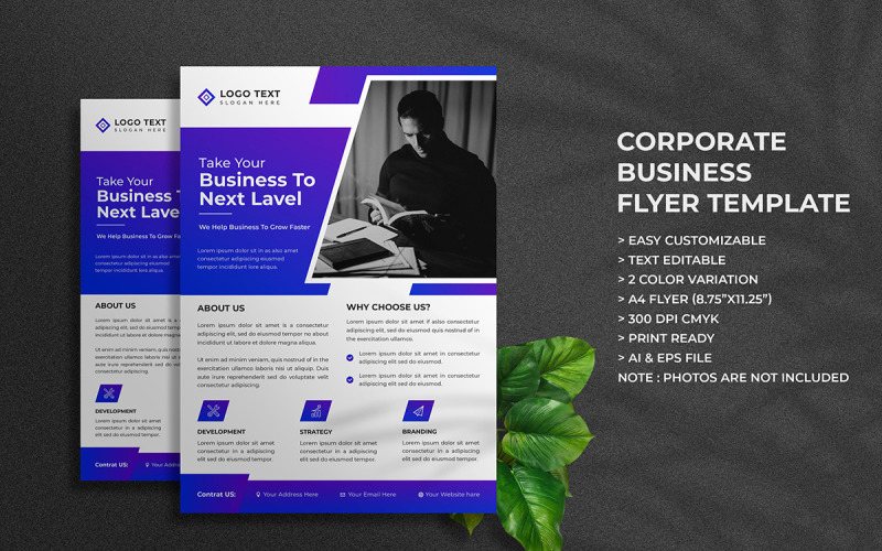 Creative Digital Marketing Agency Flyer Template Design and Corporate Business Flyer Layout Design Corporate Identity