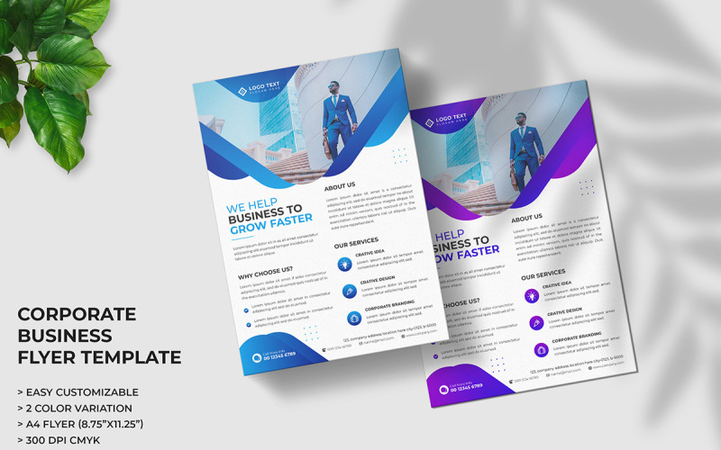 Creative Digital Marketing Agency Flyer Template Design and Corporate Business Flyer Layout Corporate Identity