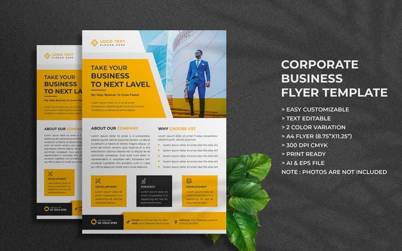 Digital marketing agency and flyer design template Corporate Identity