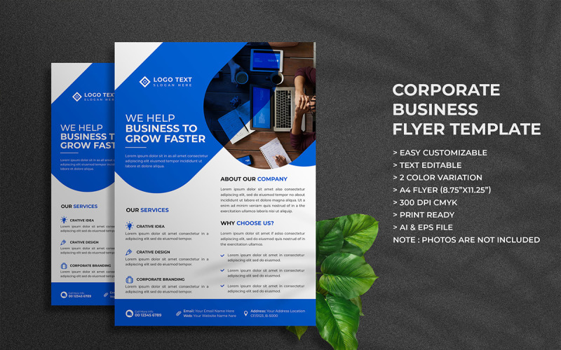Modern Corporate Business Agency Flyer Template and Marketing Agency Flyer Corporate Identity