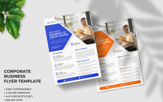 Modern Corporate Business Flyer Template and Marketing Agency Flyer Template Design