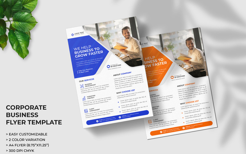 Modern Corporate Business Flyer Template and Marketing Agency Flyer Template Design Corporate Identity