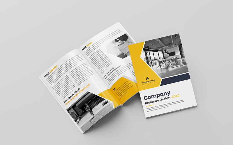 Multipage business brochure template Corporate Identity